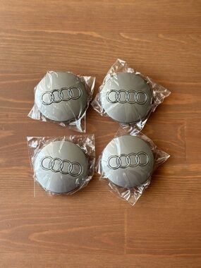 4x Audi 60mm Gray Chrome Wheel Rim
Center Hub Caps